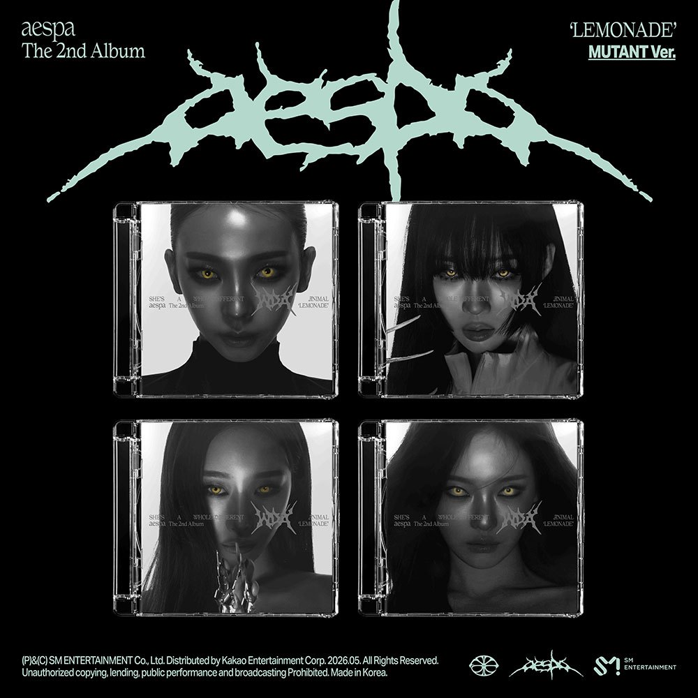 (MUTANT Ver.) aespa [LEMONADE] 2nd Full Album (29th May.2026) | Shopee ...