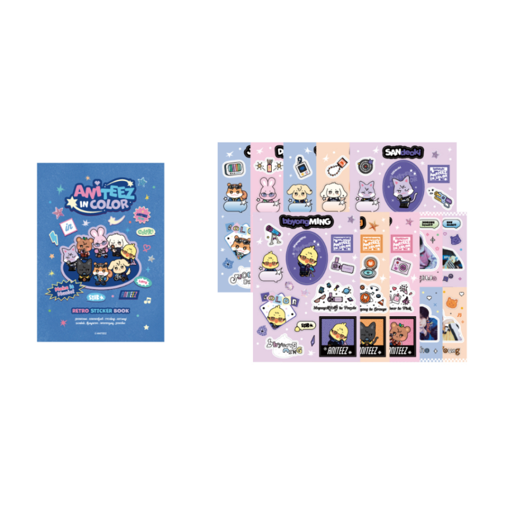 ATEEZ [ANITEEZ IN COLOR] MD - 3D/Micro Deco/Flake/Retro Sticker