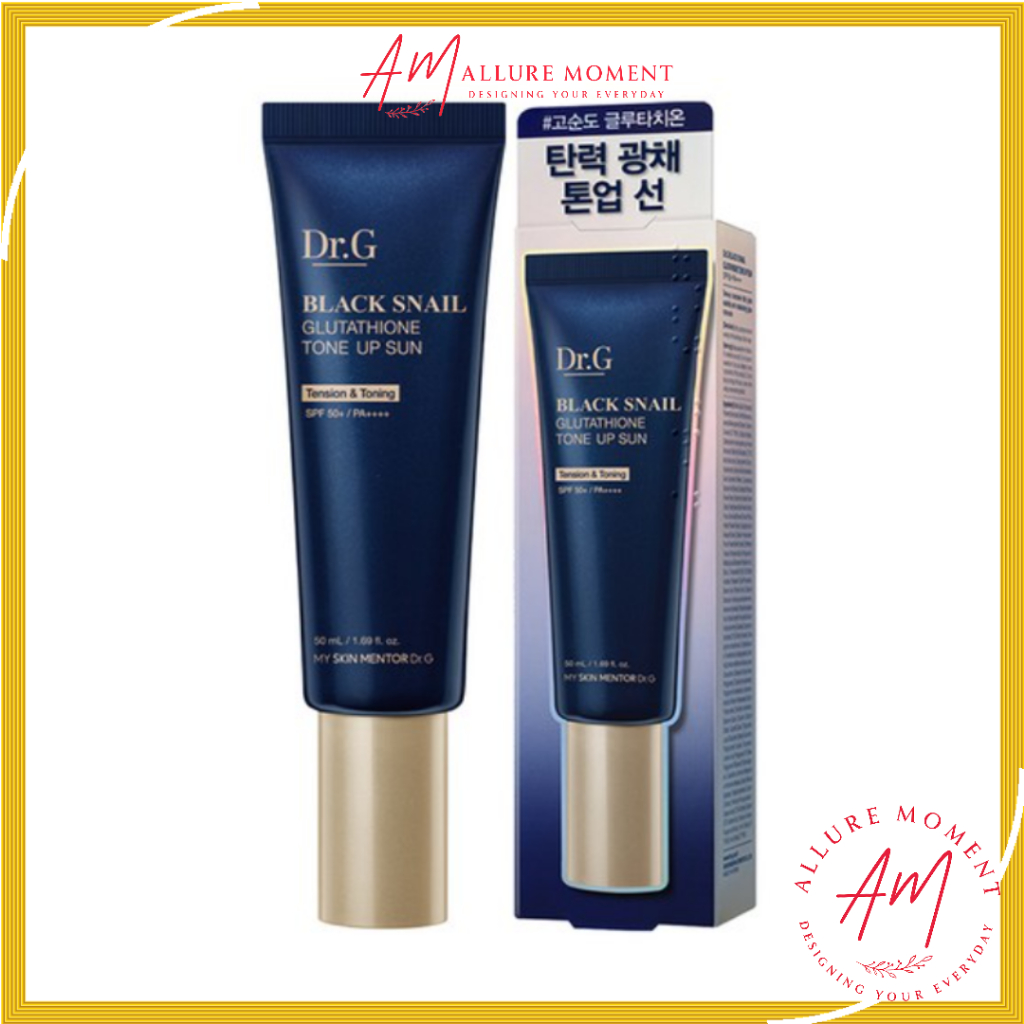 dr.g black snail glutathione tone up sun Dr.G] Black Snail Glutathione Tone Up Sun SPF50+ PA++++ 50ml | Korean Tone- Up Sunscreen Gel | Broad Spectrum UV Protection & Radiant Finish
