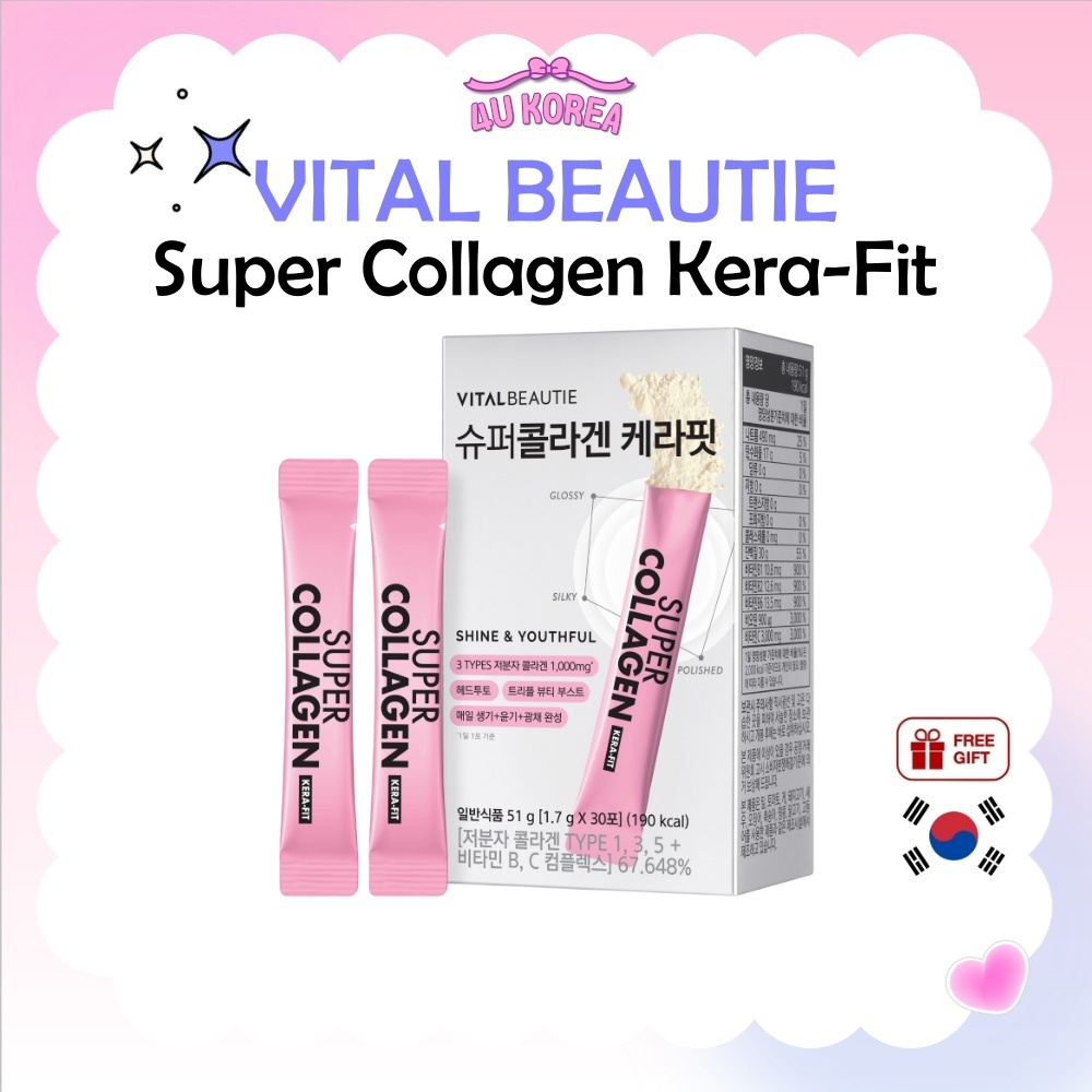 VITAL BEAUTIE Super Collagen Kera-Fit 30 Sticks (1-Month Supply) / K ...