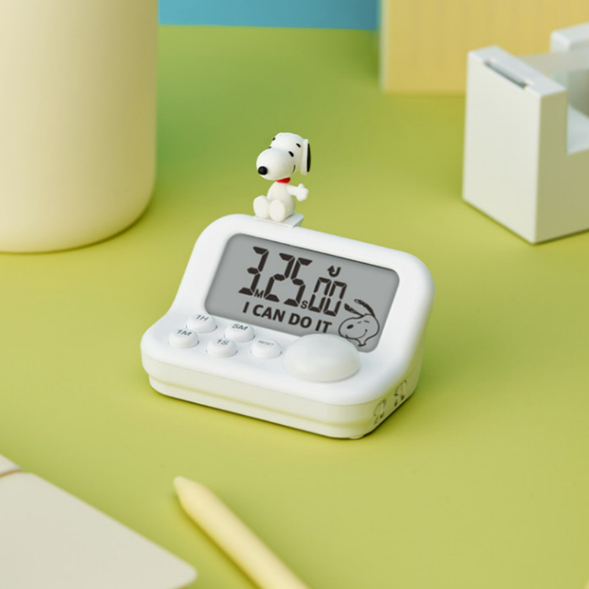 [dretec] Snoopy Figure Stopwatch Study Timer / Return Countup Timer ...