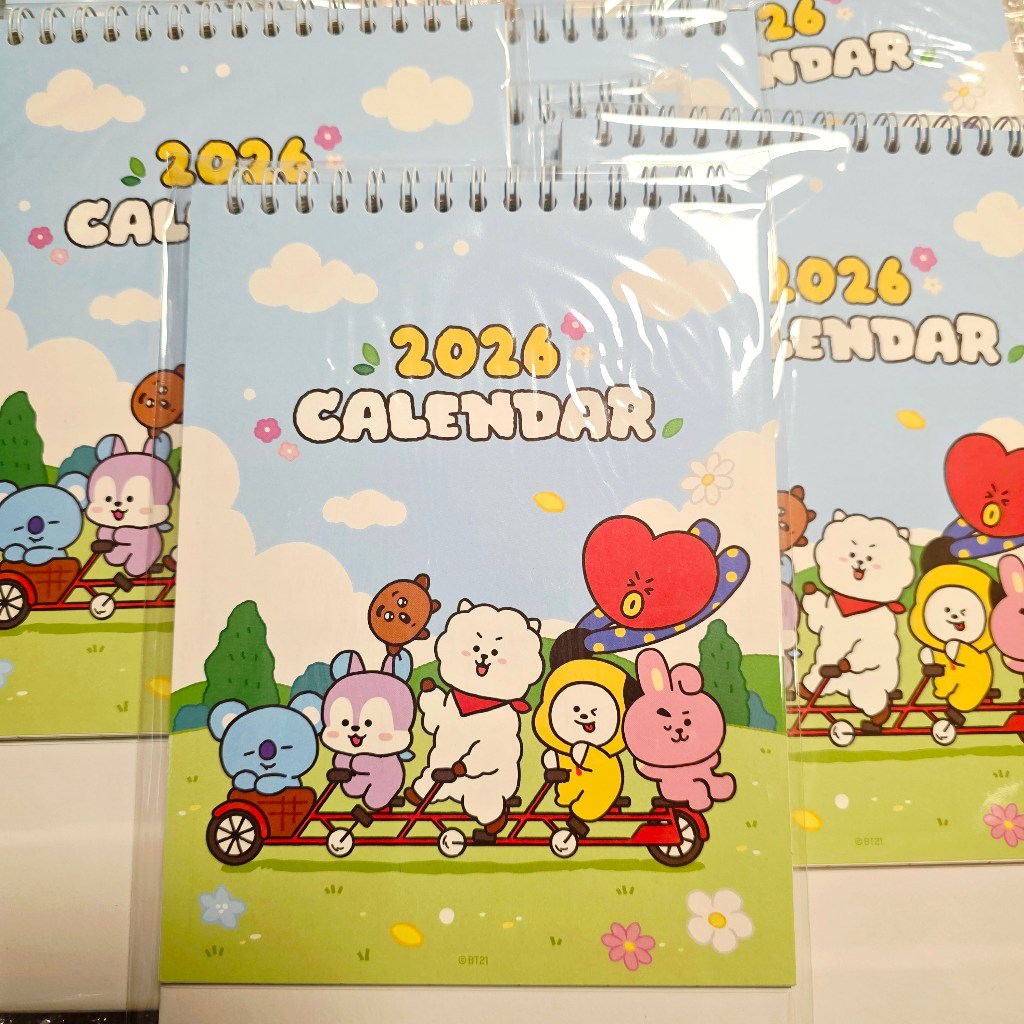[Official] BT21 2026 Desk Calendar with Stickers | LINE FRIENDS Planner ...