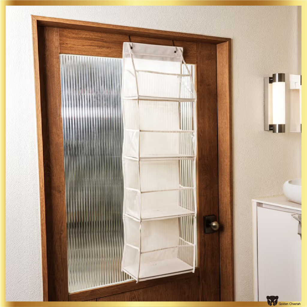 DAISO KOREA 4-Tier Transparent Pocket with Hanging Hook | Transparent ...