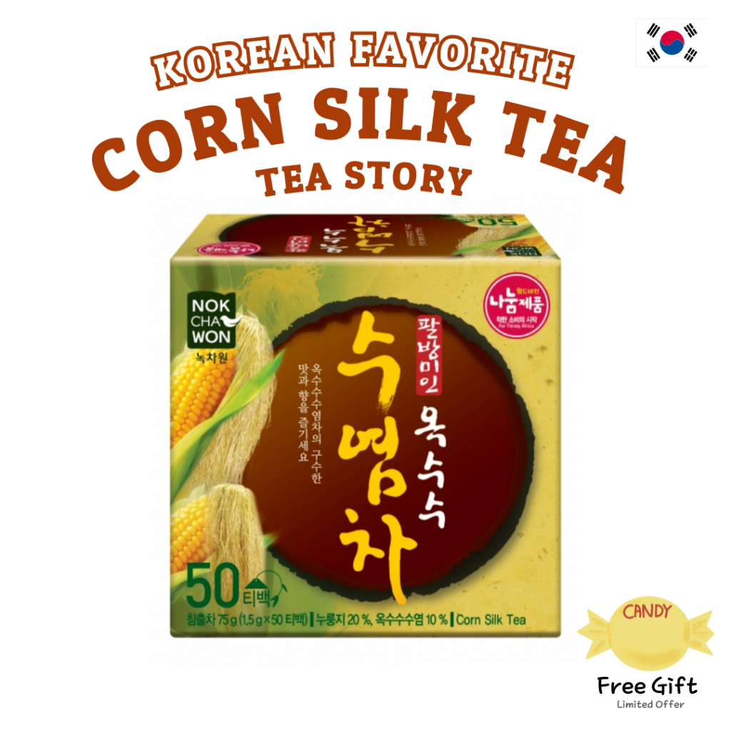 [Nokchawon] Corn Silk Tea (10/20/50 Bags) | Light & Roasted | Caffeine ...