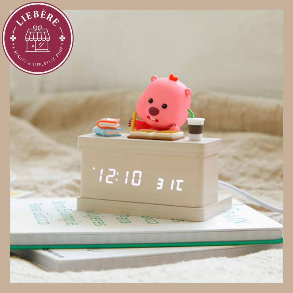 Zanmaang Loopy LED Desk Clock, Time & Temperature Display, 3 Alarms ...