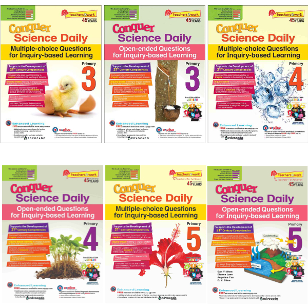 Conquer Science Daily MCQ & OEQ for Inquiry-based Learning Primary 3 ...