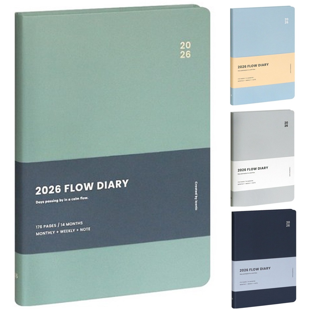 KOREA 2026 FLOW DIARY WEEKLY PLANNER Monthly Daily Planner Notebook ...