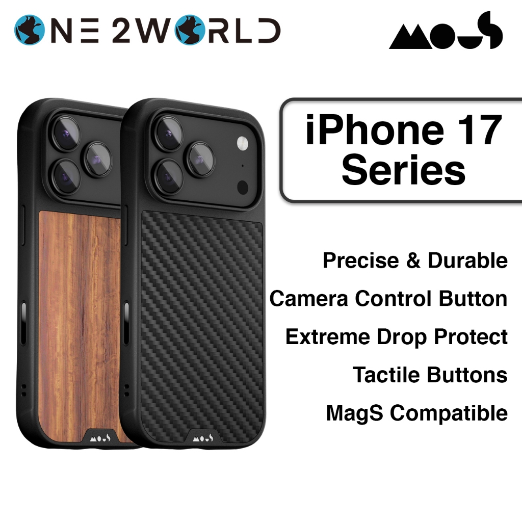 MOUS Limitless Case for iPhone 17 Series | AiroShock Drop Protection, MagS  Qi2, Raised Edges, Camera Control Button | Shopee Philippines