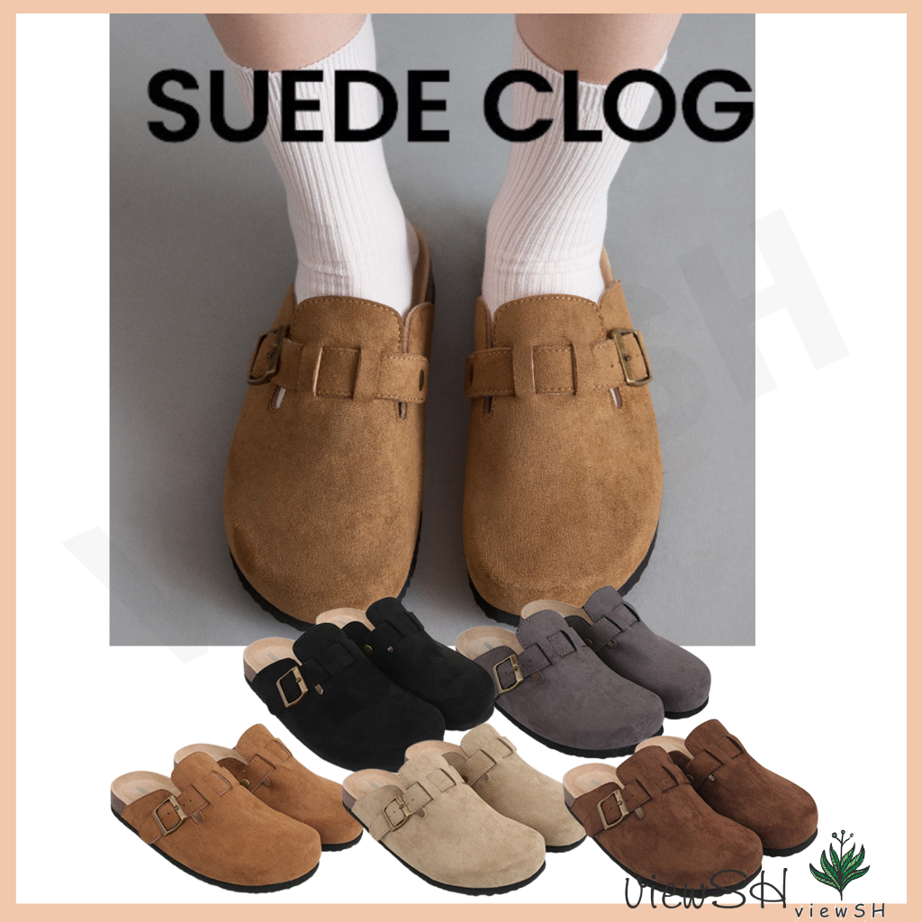 Suede Clog Slip-Ons - Stylish & Comfortable Footwear | Shoopen | Shopee ...