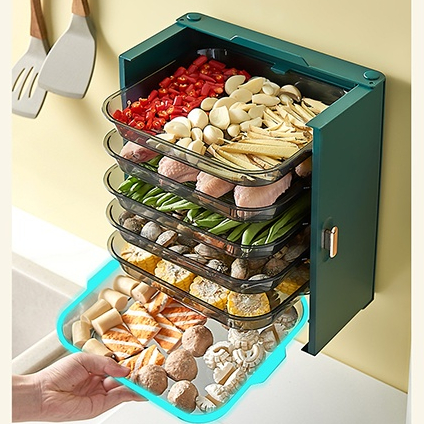 Kitchen Rack Stackable Food Plate Rack Reunion Steamboat Dish Rack ...