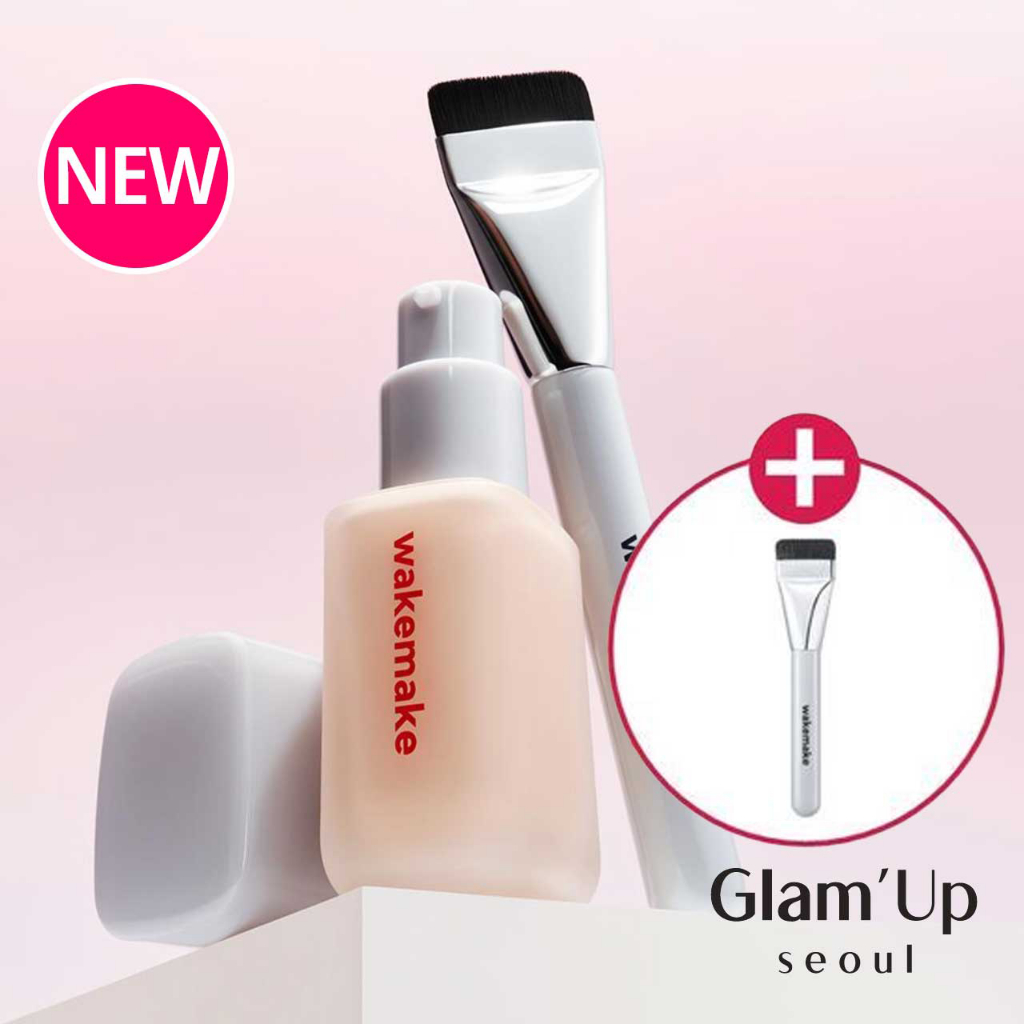 [Wakemake] (Brush Set) Seamless Wear Foundation 30ml 6colours Olive ...