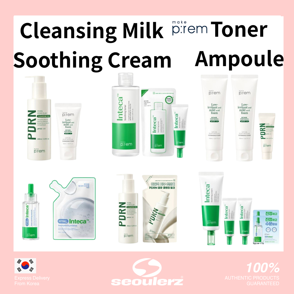 [make prem] Cleansing Milk / Inteca Cream / Toner / Ampoule | Shopee ...
