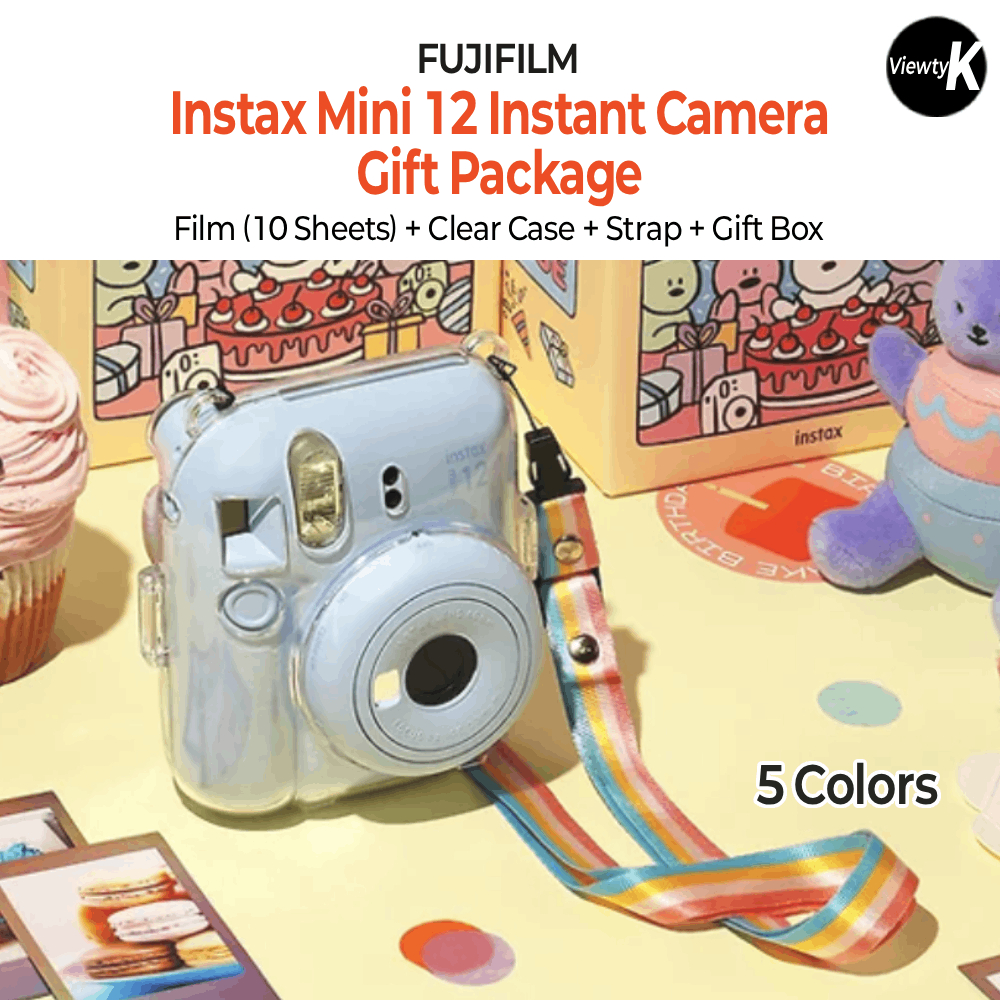 FUJIFILM Instax Mini 12 Instant Camera Gift Package | 5 Colors | Film ...