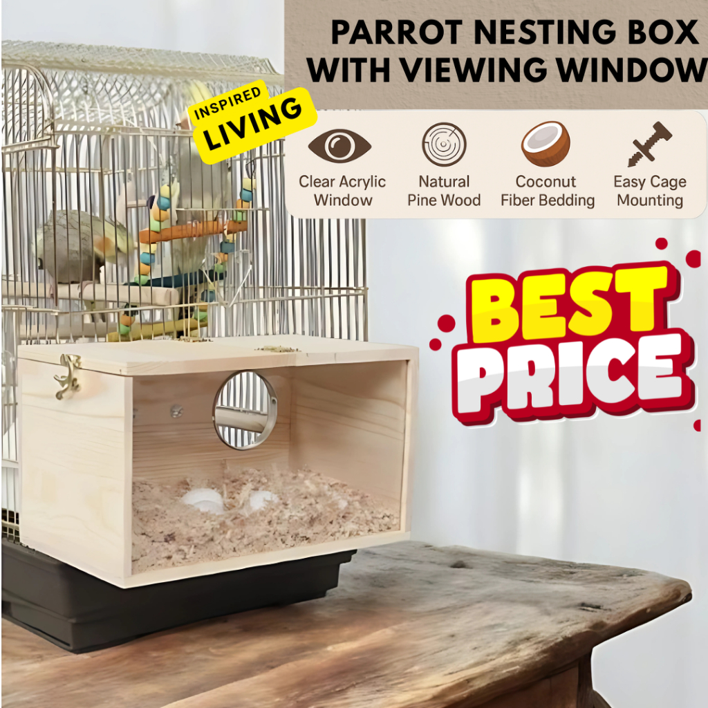 Beautiful view of Large Parrot Cages With Custom Sizes And Nest Boxes