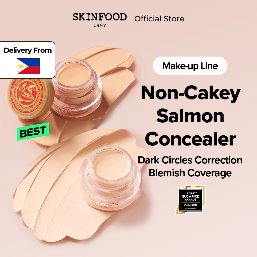 [SKINFOOD Official] Salmon Darkcircle Concealer Cream 10ml Blooming ...