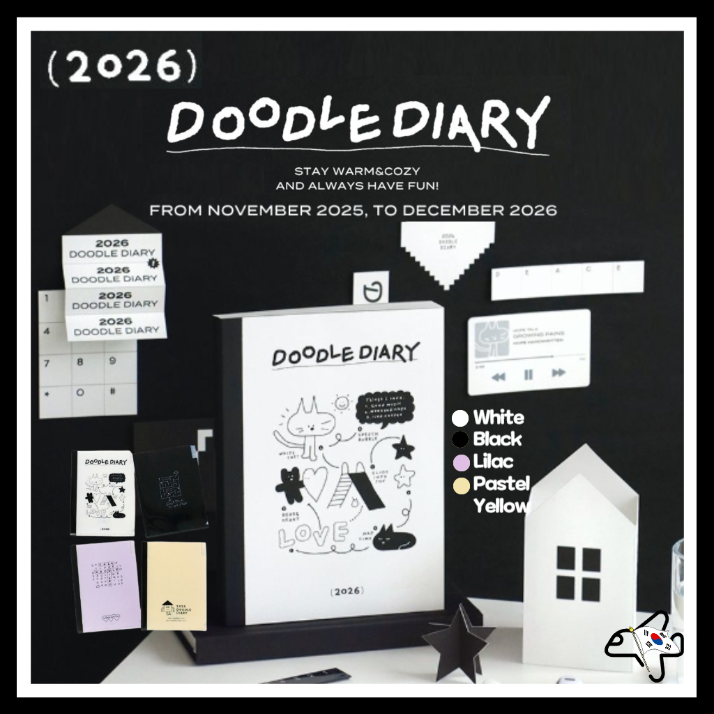 2026 Iconic Doodle Diary/2026 Planner Diary Set/Diary+Stickers/2026 ...