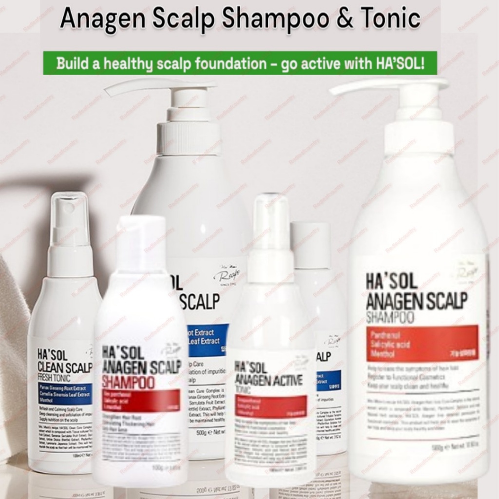 HA’SOL Anagen Scalp Shampoo 100g 500g / HA’SOL Anagen Active Tonic ...