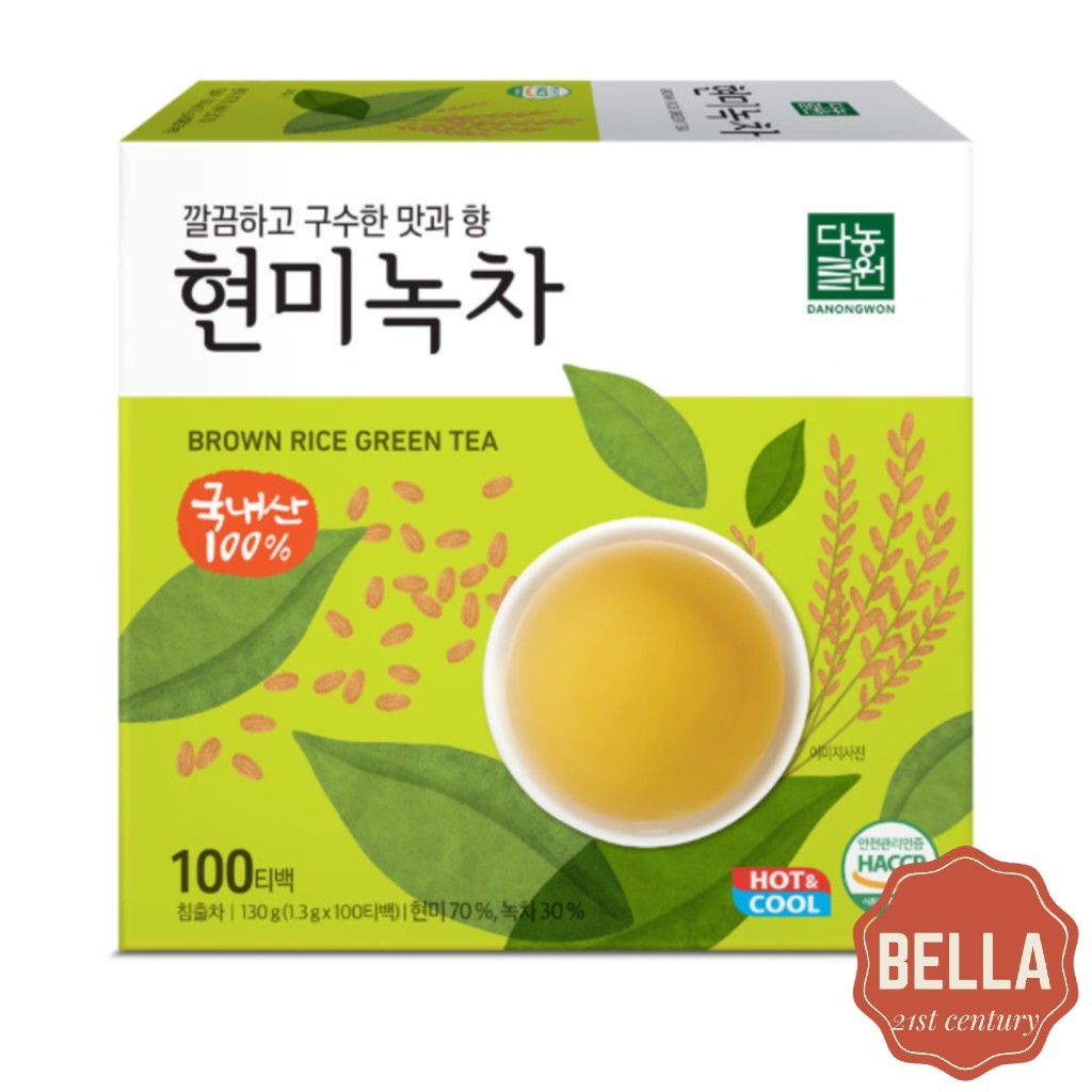 [Danongwon] Brown Rice Green Tea, 100 tea bags / from Korea | Shopee ...