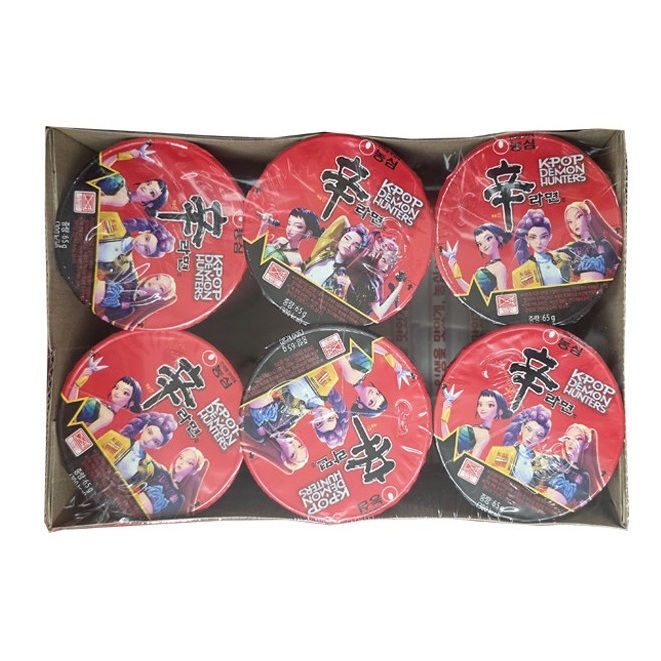 Nongshim Shin Ramyun Cup 65g x 6pcs Set | K-pop Demon Hunters Limited ...