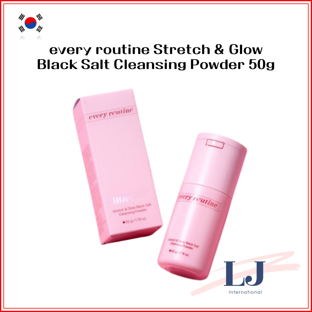 every routine Stretch & Glow Black Salt Cleansing Powder 50g | Shopee ...