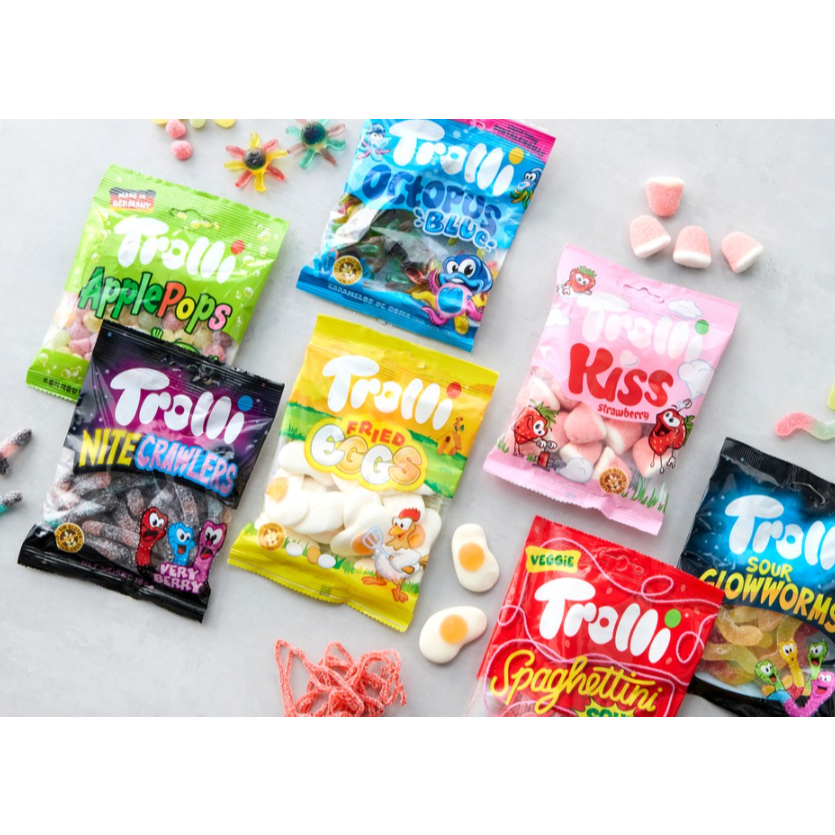 Trolli Popular Jelly Gummy Candy Series 100g | Variety Pack Sour Sweet ...