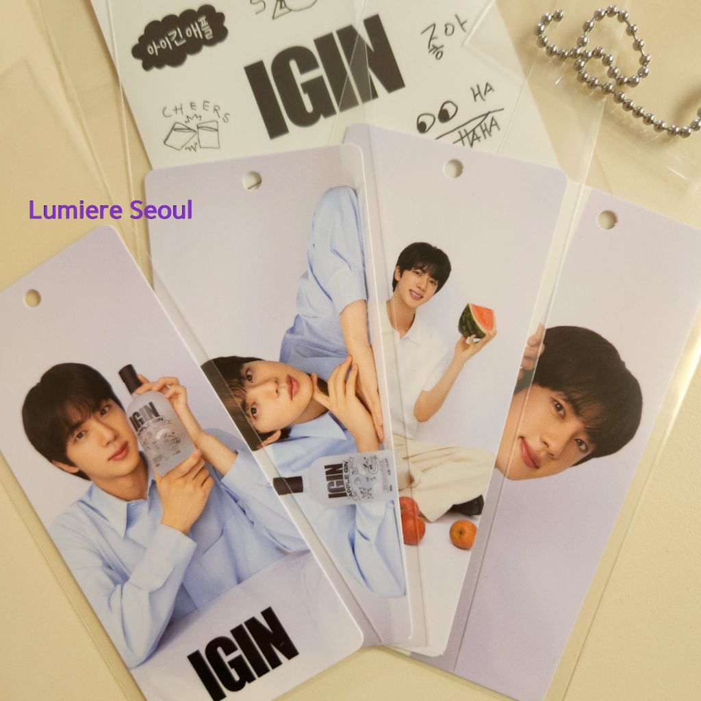BTS JIN × IGIN Official Collaboration Hangtag / Sticker (2025) | Shopee ...