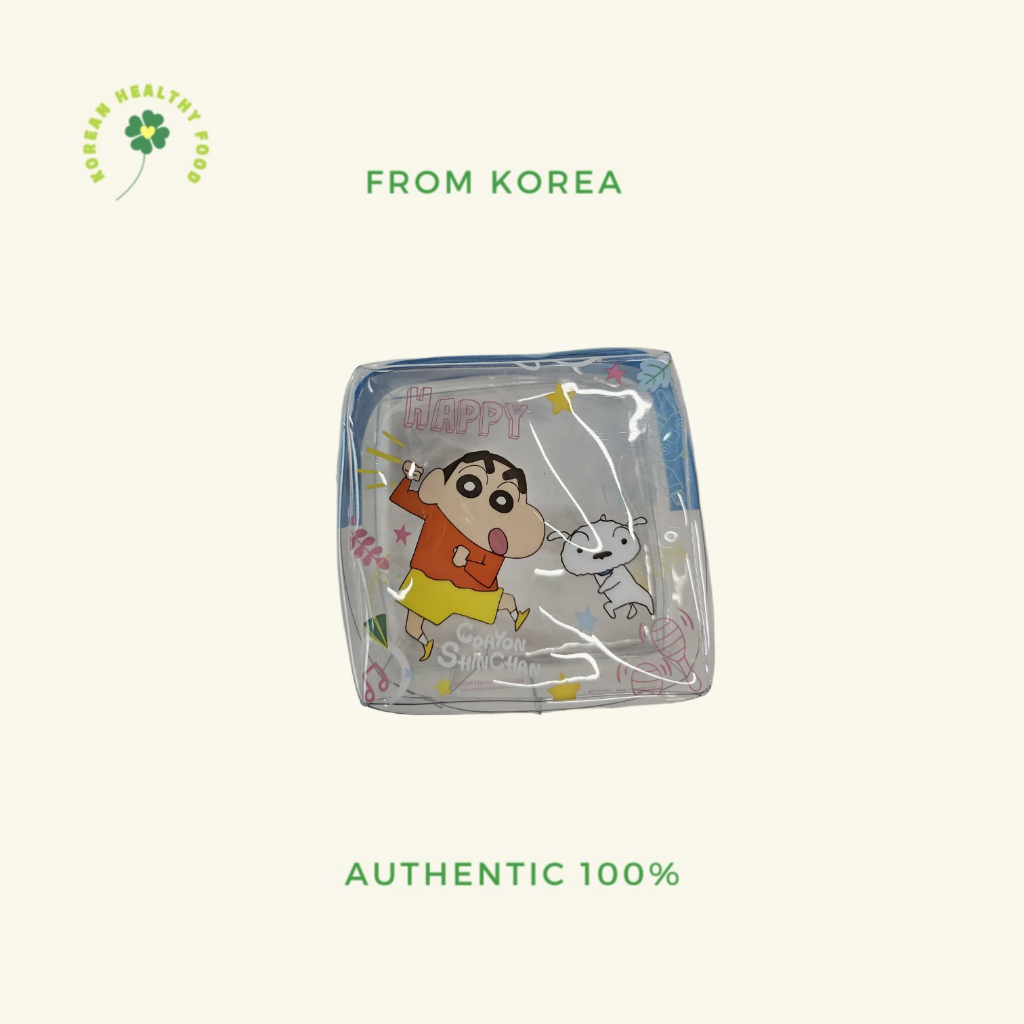 Daiso korea Crayon Shin chan Transparent Pouch | Shopee Philippines