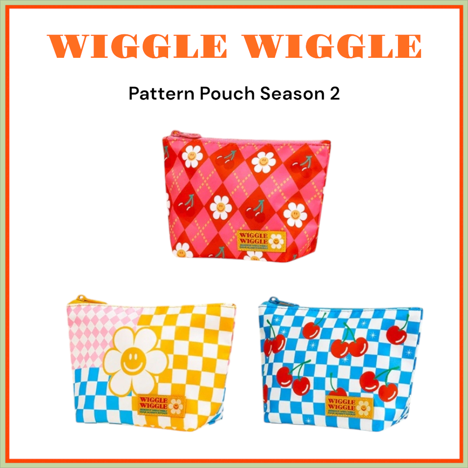 [WIGGLE WIGGLE] Pattern Pouch Season 2 (Pastel Patchwork / Smile Cherry ...