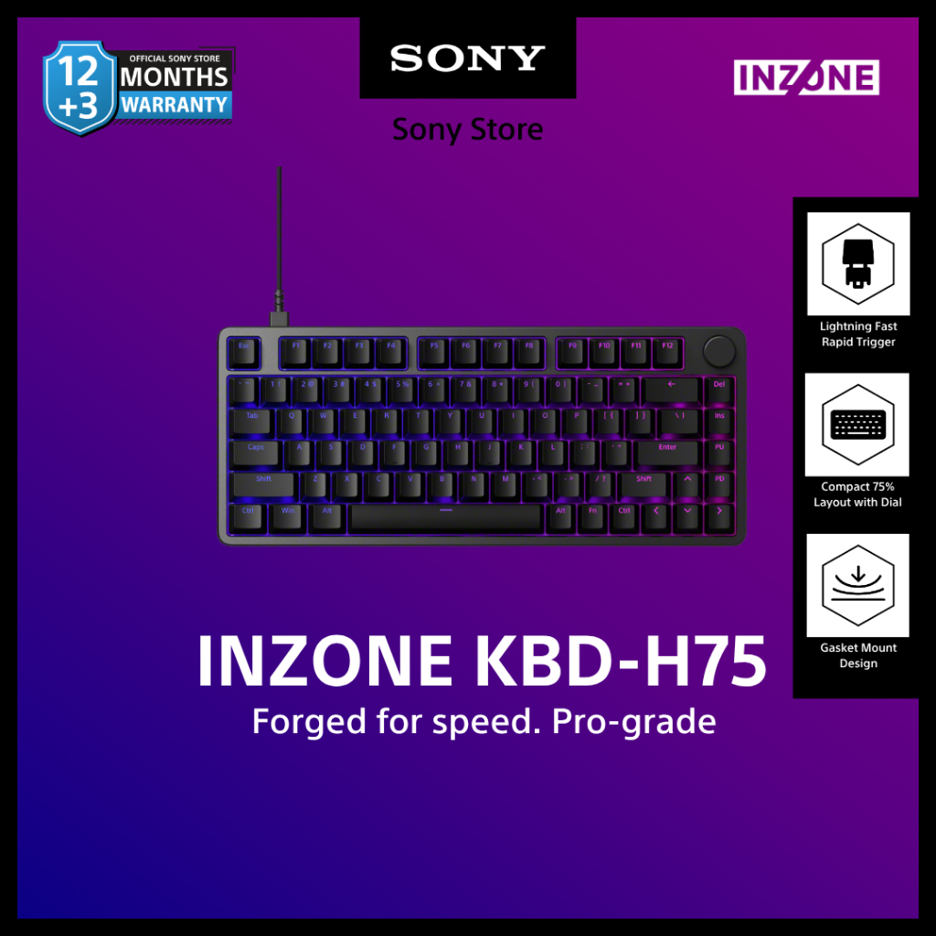 Sony INZONE KBD-H75 | Gaming Keyboard | KBD-G900 | Inzone | Compact 75% ...