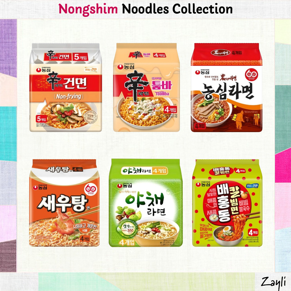 [Nongshim] Korean Premium Instant Noodles Collection｜Shin Ramyun, Tumba ...