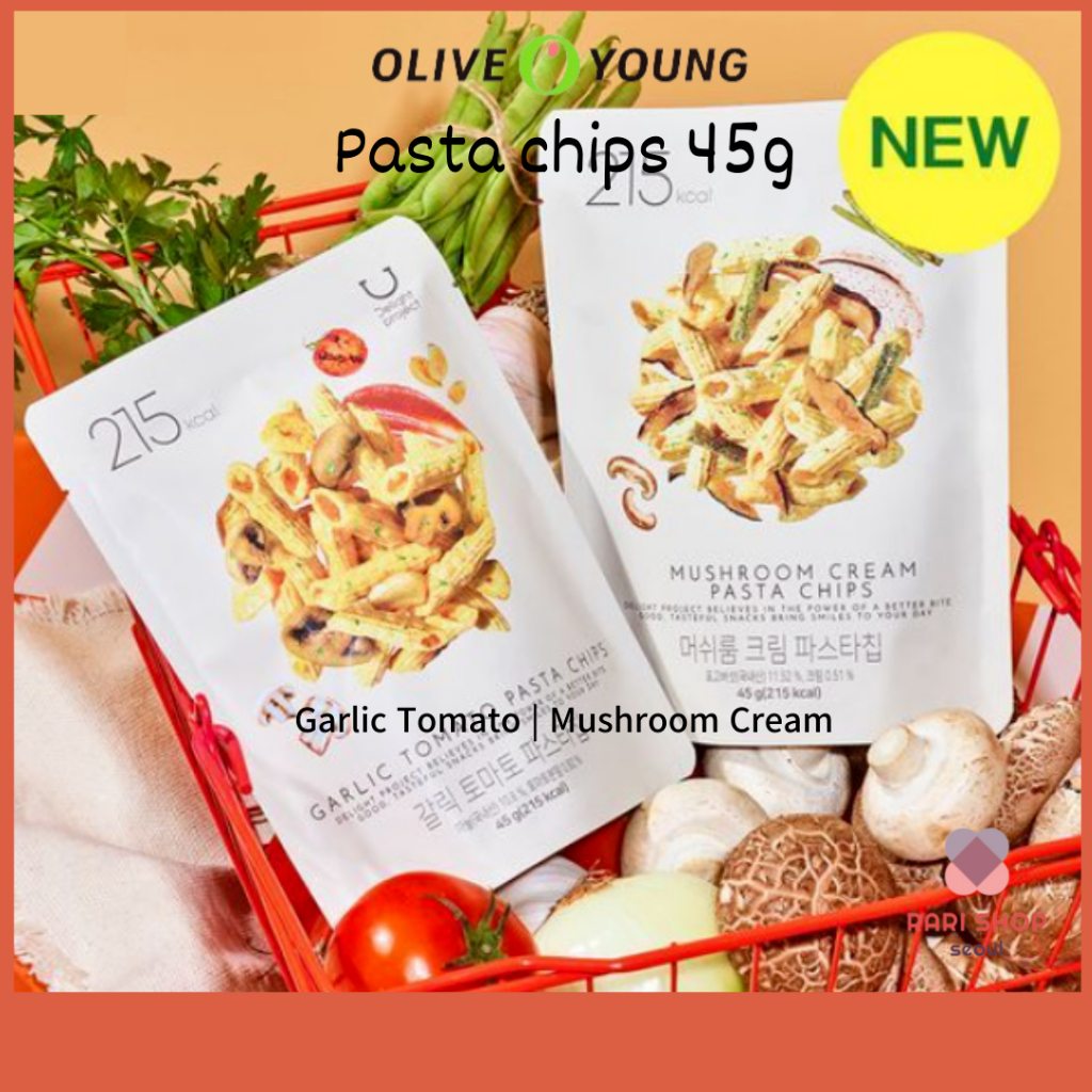 [Olive Young] Delight Project Pasta Chips (2 types) (Garlic Tomato ...