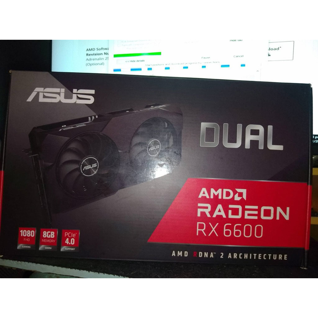 ASUS Dual Radeon RX 6600 graphics card, designed for 1080p FHD gaming ...