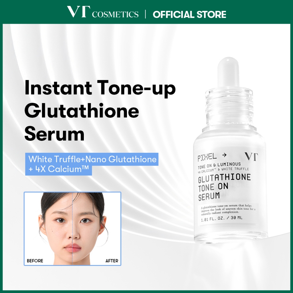 [VT] Glutathione Tone On Serum 30ml Tone-Up Serum Brightening & Toning Skin for Dark spots [Official Flagship]