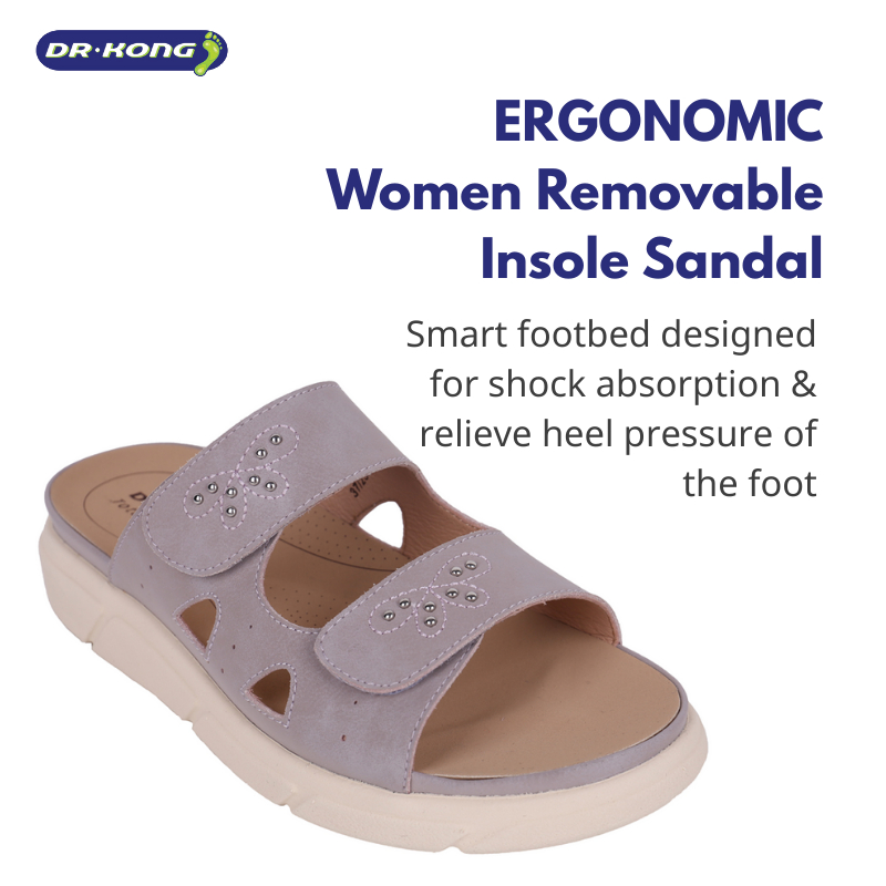 Dr.Kong Women Removable Insole Sandals (DK-1S80A2011BW) | Shopee ...