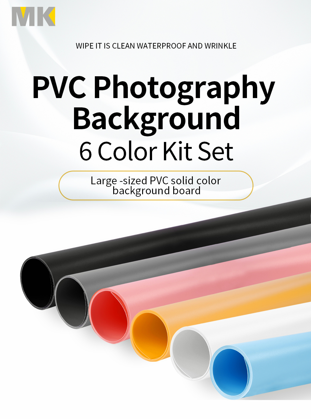 Wenzi PVC Backdrop Photo Background Kit Matte Antiwrinkle Dual Sided ...