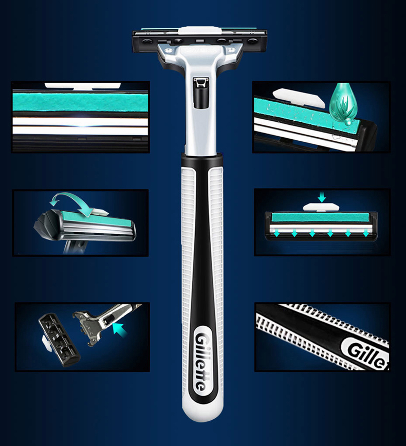 Gillette Genuine Vector Shaving Razor Scraper Blades | Shopee Philippines