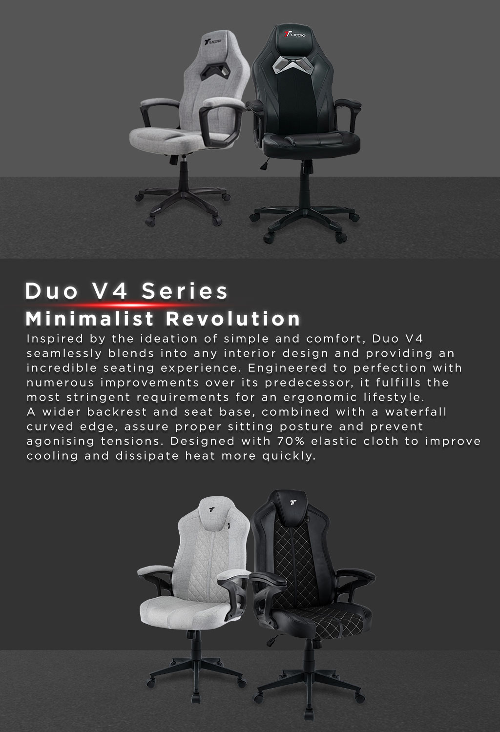 TTRacing Duo V3 Duo V4 Pro Gaming Chair Ergonomic Home Office Chair 2