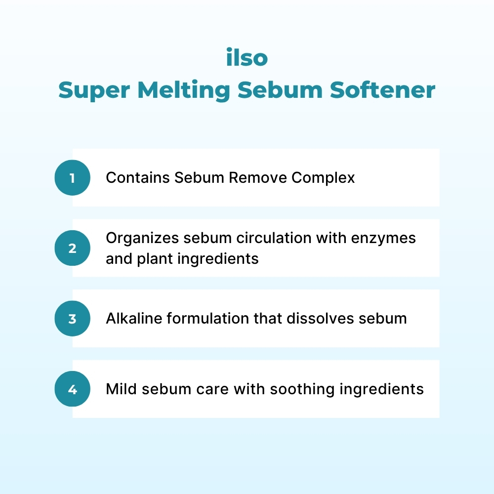 ilso Super Melting Sebum Softener 150ml Set (+ Cotton Pad 40pcs ...