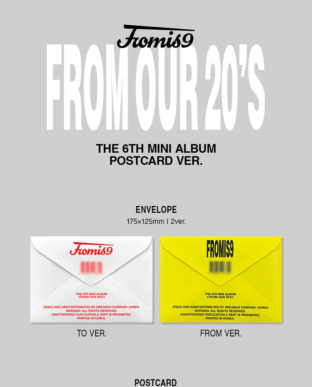 Album Mini [Photobook Ver.] Fromis_9 "From Our 20’s" (3 Versioni SET), CD + Fotobook + Fotocard Random