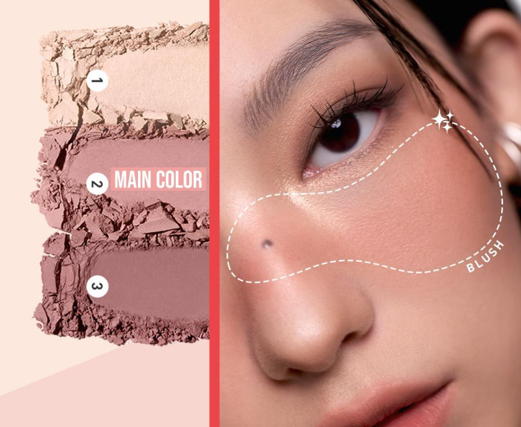 3CE Layer It All Blush Palette 10.5g – 5 Shades / K-BEAUTY | Shopee ...