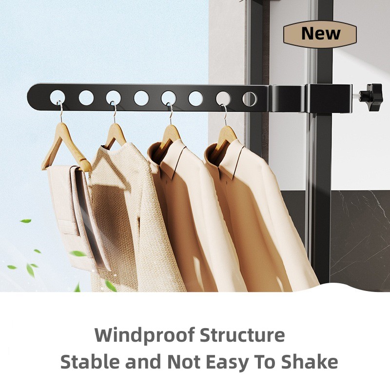 Space Saving Window Clothes Drying Rack Portable Window Frame Clothes ...