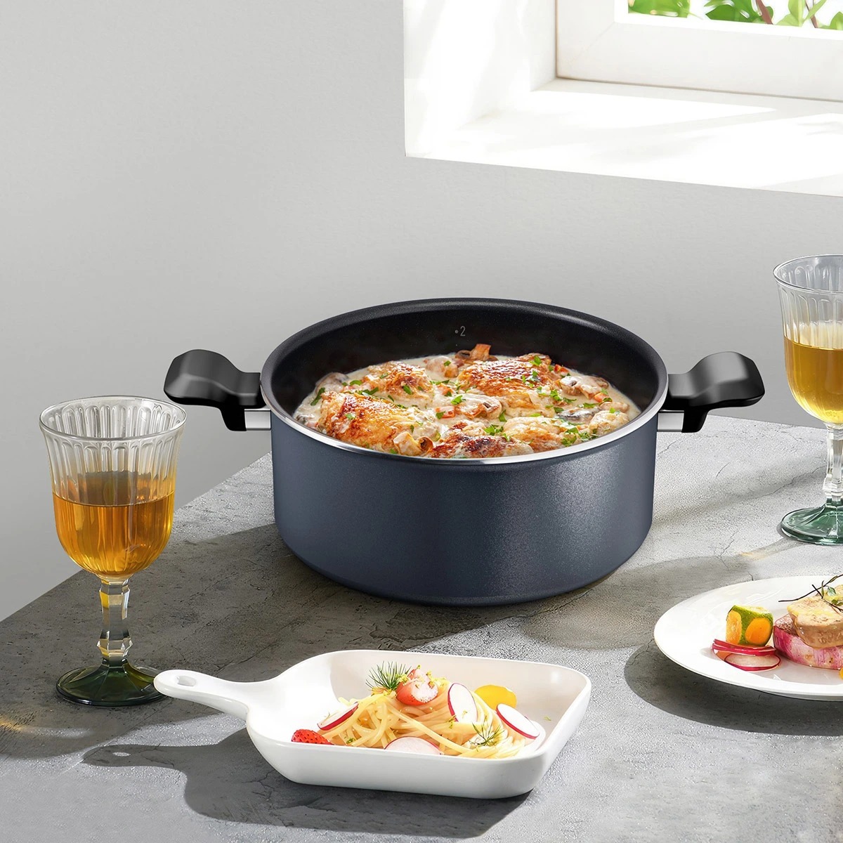 TEFAL EASY EXPERT Nonstick IH Induction Pot Saucepan 2P Set | Shopee ...
