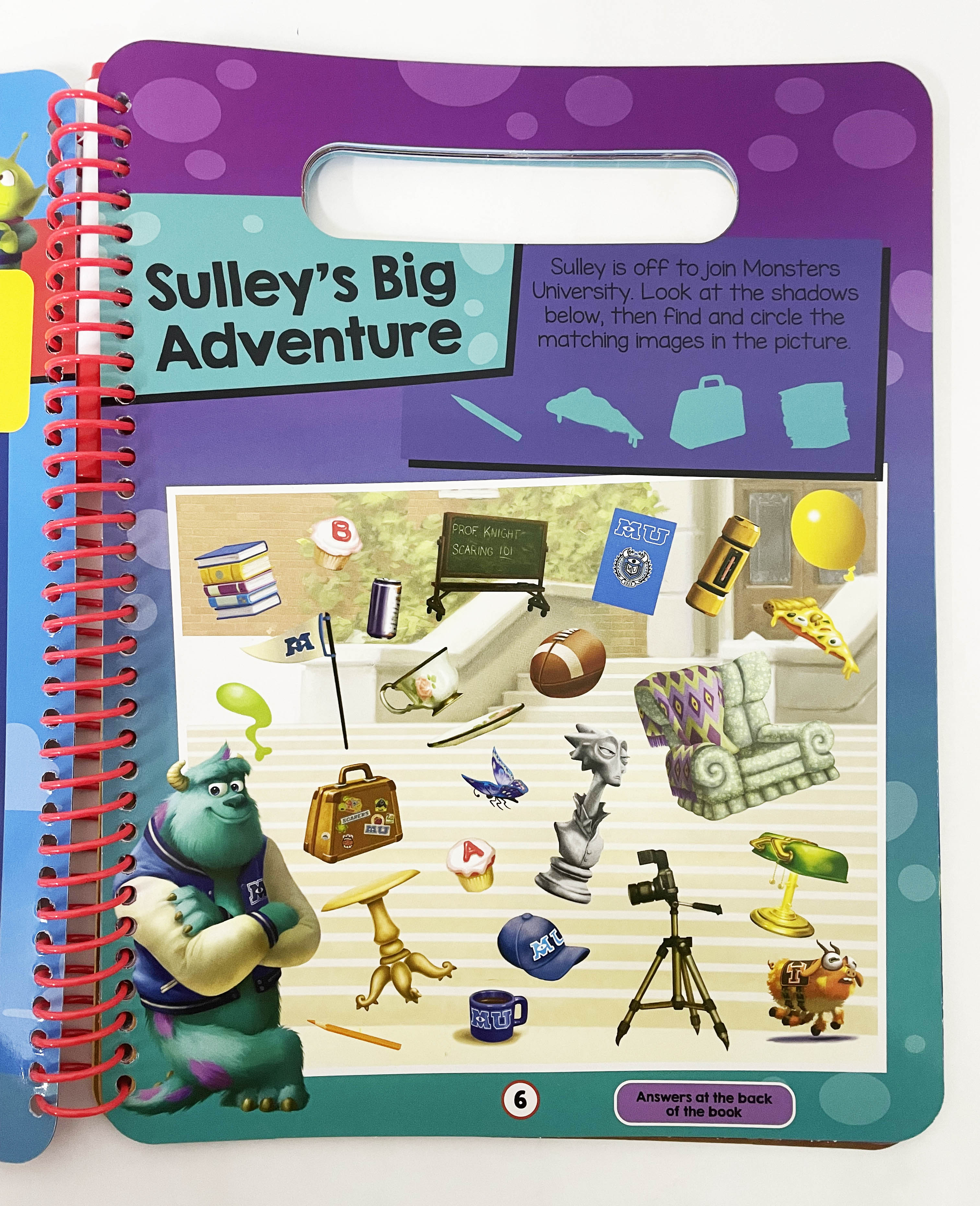 Disney Pixar Wipe Clean Activity Book with Pen & Puzzles Games Drawing ...