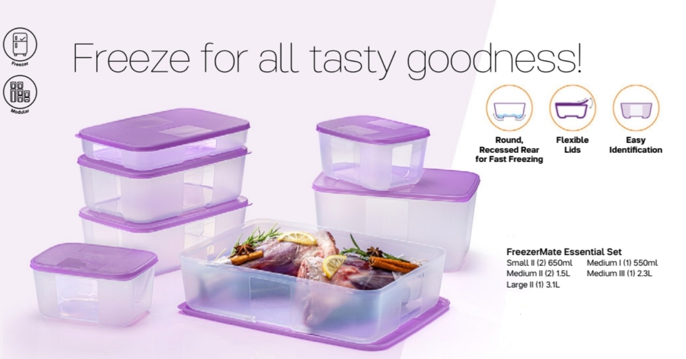 Tupperware FreezerMate Essential Set | Shopee Philippines