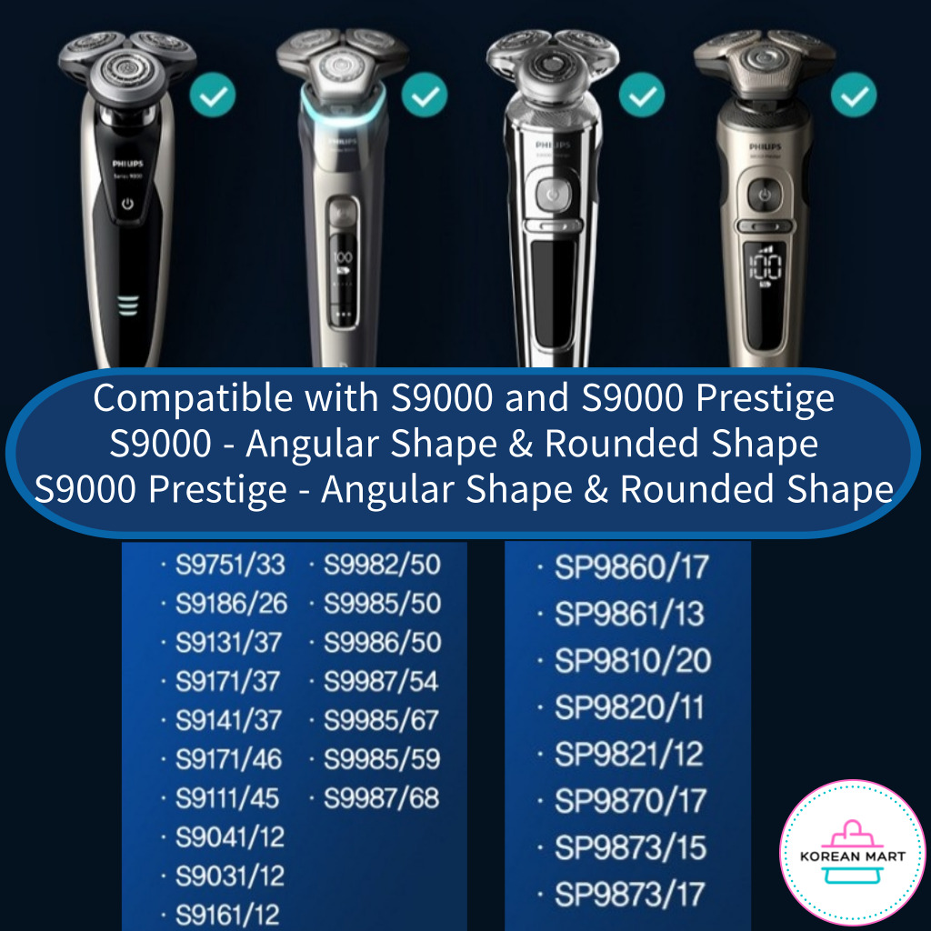 PHILIPS Series 9000 and SP9000 Replacement Shaving Heads SH91/51 ...