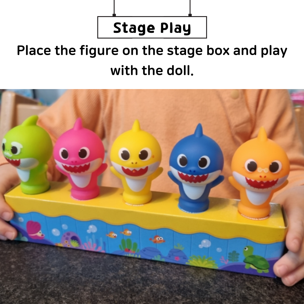 Pinkfong Baby Shark Finger Puppets Toy Hand Puppet Doll Water Play Toy ...