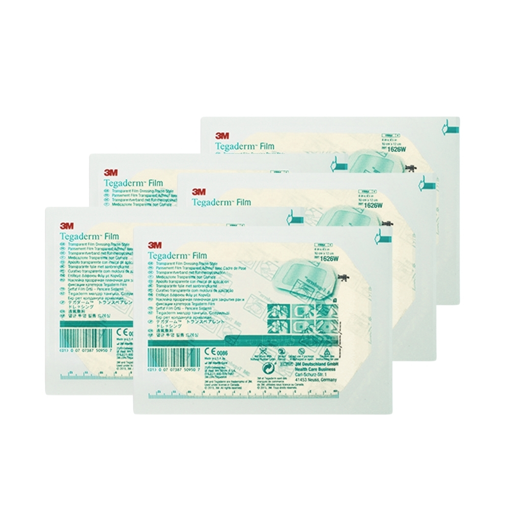 Pansements Transparents étanches 3M Tegaderm 1626W - 4" X 4 3/4" - 2 Boîtes De 50 (100 Pansements)