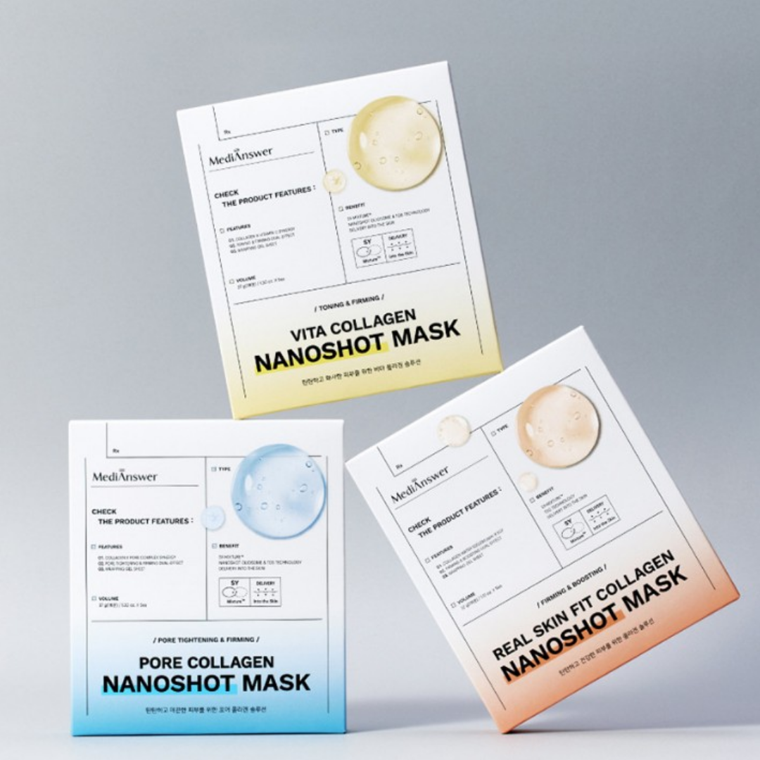 Medianswer Collagen Nano shot Mask 37g | Vita Collagen | Pore Collagen ...