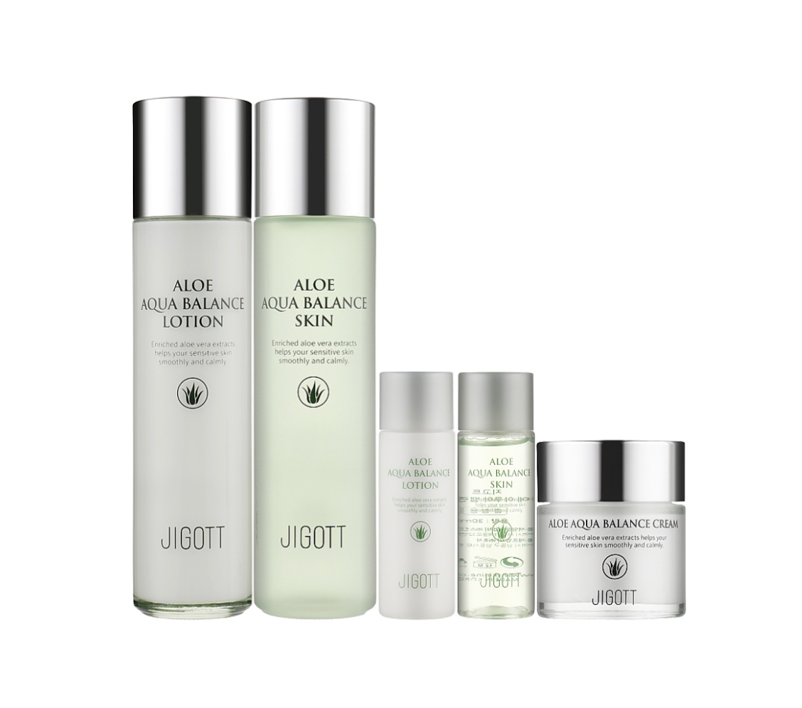 Jigott - ALOE AQUA BALANCE SKIN CARE 3SET | Shopee Philippines