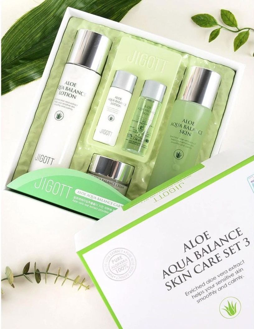 Jigott - ALOE AQUA BALANCE SKIN CARE 3SET | Shopee Philippines